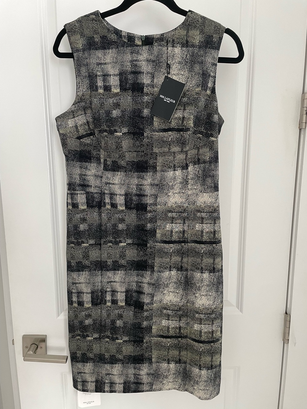 NEW MM Lafleur Shirley Sheath Dress Scratch Plaid NWT Career Office - Picture 2 of 9